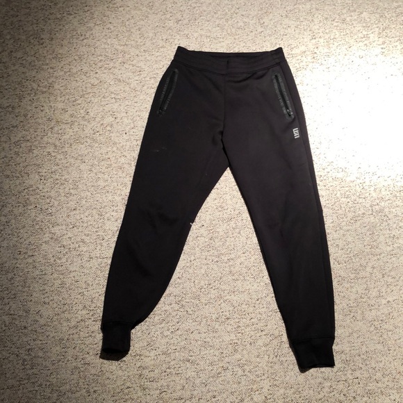 Men’s Black Jogger Pants with Zipper Pockets - Picture 1 of 3